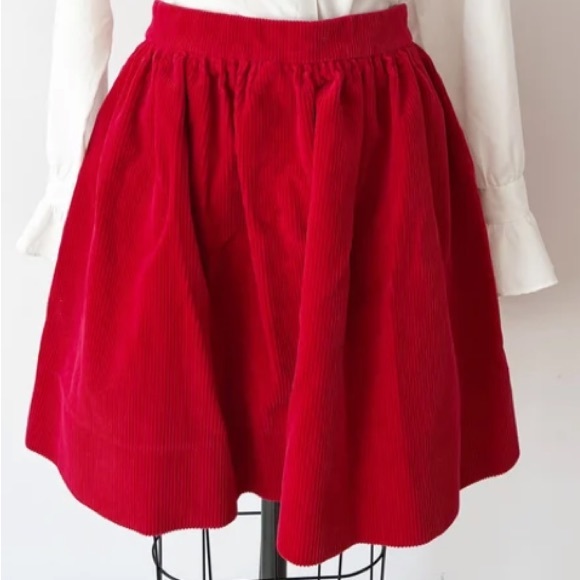 Ralph Lauren Red Courdary Short Circle Skirt - Picture 4 of 7
